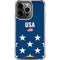 USA Flag Stars iPhone 16 Pro Max Clear Case