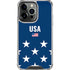 USA Flag Stars iPhone 16 Pro Max Clear Case