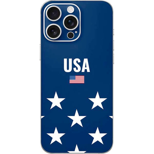 USA Flag Stars iPhone 16 Pro Max Skin