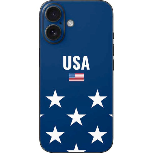 USA Flag Stars iPhone 16 Skin