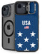 USA Flag Stars iPhone 16e Kickstand Case