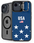 USA Flag Stars iPhone 16e Kickstand Case