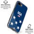 USA Flag Stars iPhone 16e Clear Case