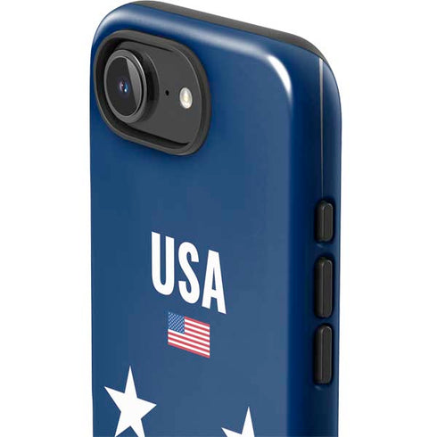 USA Flag Stars iPhone 16e Impact Case