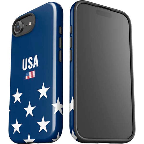 USA Flag Stars iPhone 16e Impact Case