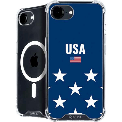 USA Flag Stars iPhone 16e MagSafe Case