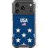 USA Flag Stars iPhone 18 Pro Clear Case