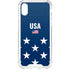 USA Flag Stars iPhone XS Clear Case