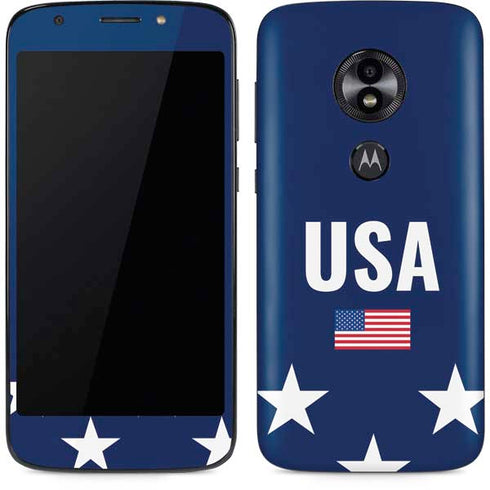 USA Flag Stars Moto E5 Play Skin