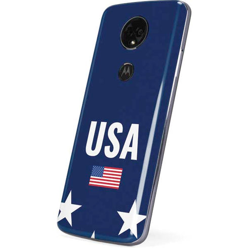 USA Flag Stars Moto E5 Plus Skin