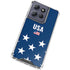 USA Flag Stars Moto G 5G (2025) Clear Case