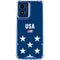 USA Flag Stars Moto G 5G (2024) Clear Case