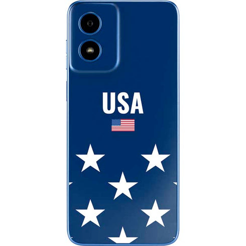 USA Flag Stars Moto G Play 4G (2024) Skin