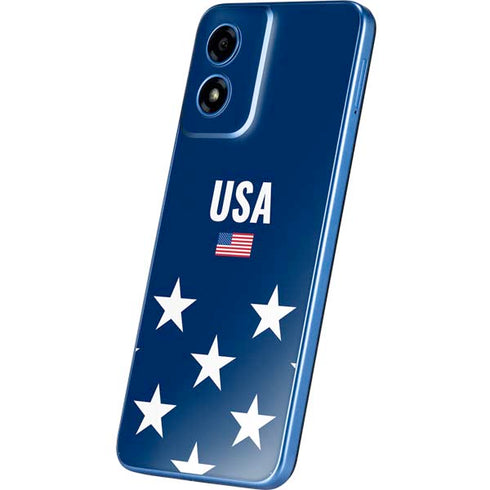 USA Flag Stars Moto G Play 4G (2024) Skin