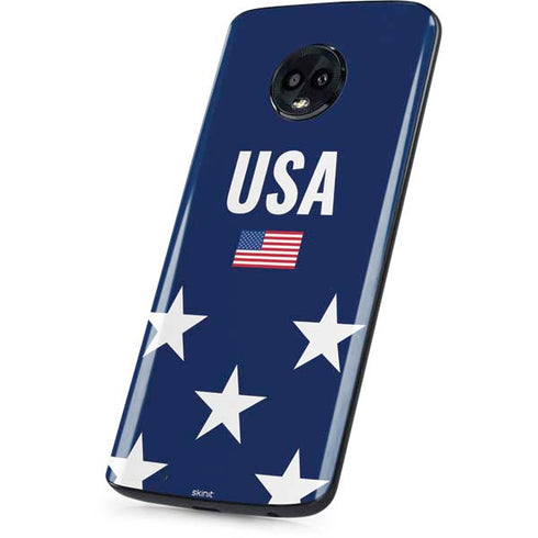 USA Flag Stars Moto G6 Skin