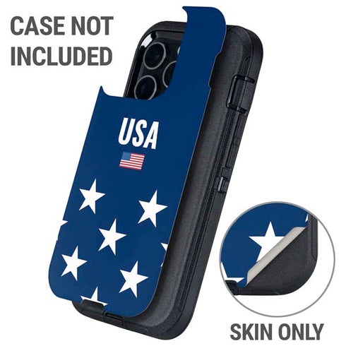 USA Flag Stars Otterbox Defender iPhone Skin