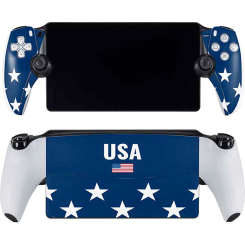 USA Flag Stars PlayStation Portal Remote Player Skin