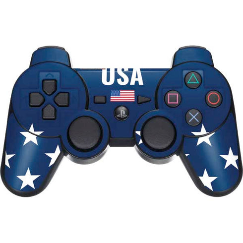 USA Flag Stars PS3 Dual Shock wireless controller Skin
