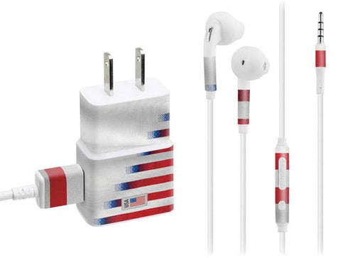USA Soccer Flag Phone Charger Skin