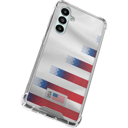 USA Soccer Flag Galaxy A16 5G Clear Case