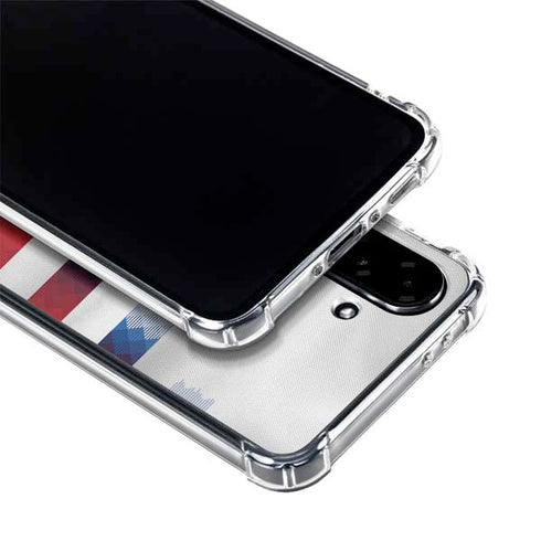 USA Soccer Flag Galaxy A36 5G Clear Case