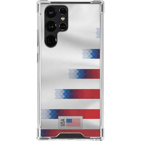 USA Soccer Flag Galaxy S23 Ultra Clear Case