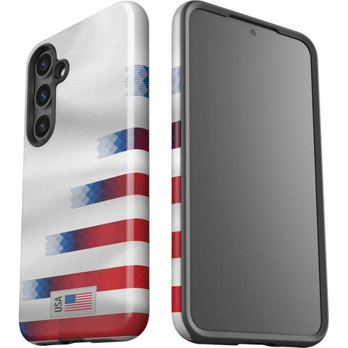 USA Soccer Flag Galaxy S25 Plus Impact Case