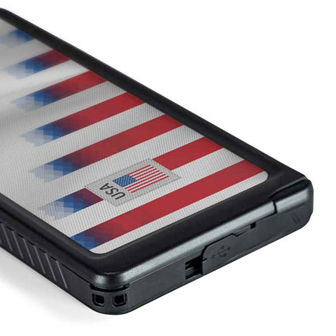 USA Soccer Flag Galaxy S24 Ultra Waterproof Case
