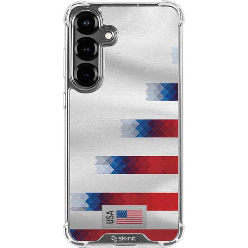 USA Soccer Flag Galaxy S26 Plus Clear Case