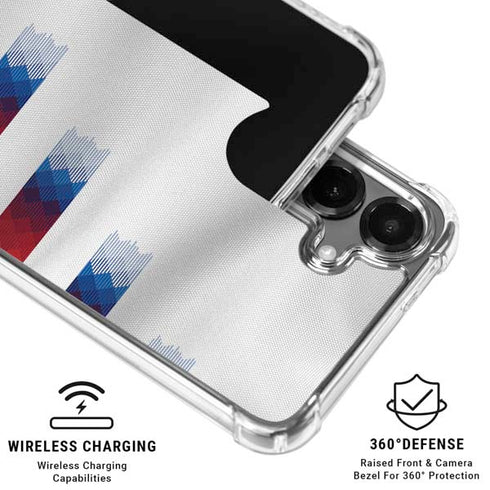 USA Soccer Flag Galaxy S26 Plus Clear Case