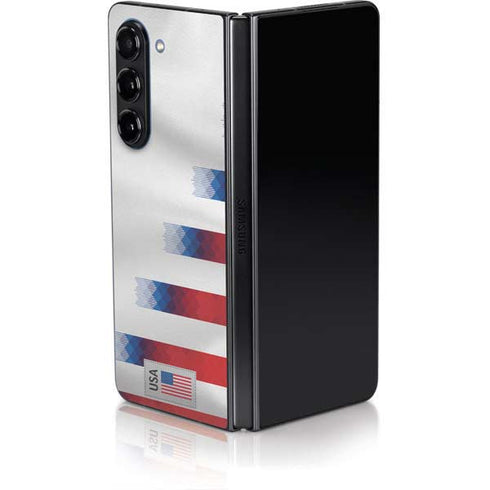 USA Soccer Flag Galaxy Z Fold5 5G Skin