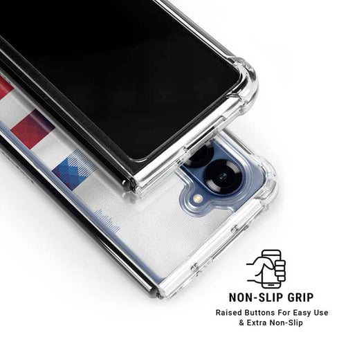 USA Soccer Flag Galaxy Z Fold6 Clear Case