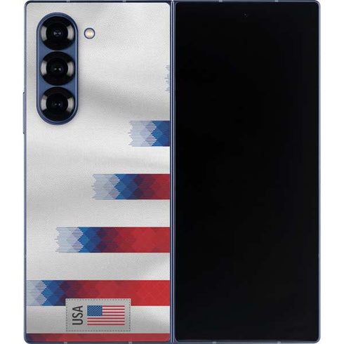 USA Soccer Flag Galaxy Z Fold6 Skin