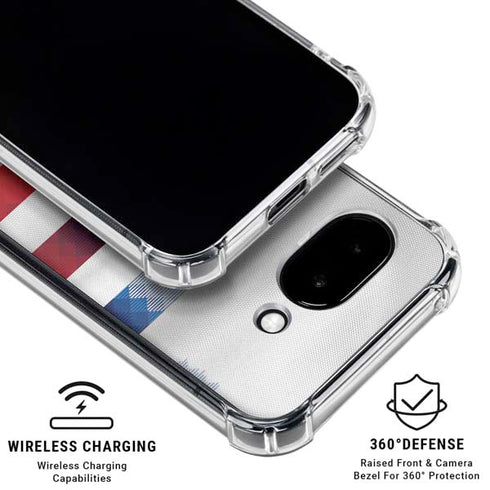 USA Soccer Flag Google Pixel 9a Clear Case