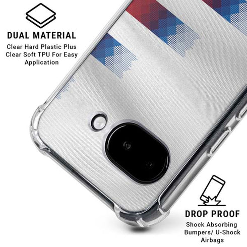 USA Soccer Flag Google Pixel 9a Clear Case
