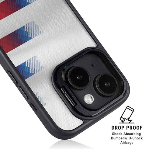 USA Soccer Flag iPhone 15 Kickstand Case