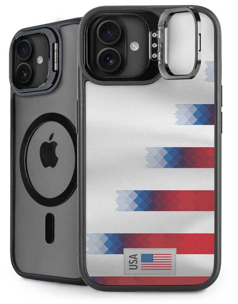 USA Soccer Flag iPhone 16 Plus Kickstand Case