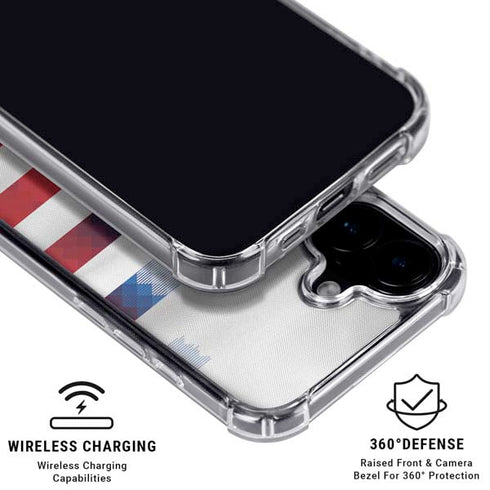 USA Soccer Flag iPhone 16 Plus MagSafe Case