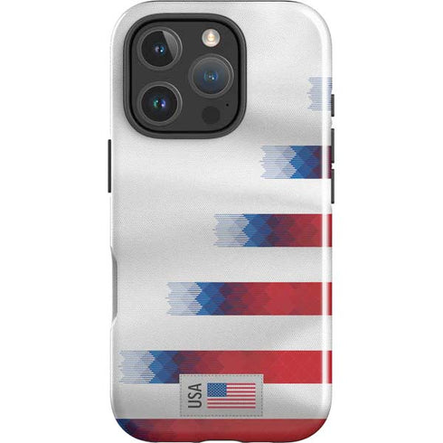 USA Soccer Flag iPhone 16 Pro Impact Case