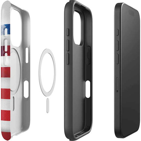 USA Soccer Flag iPhone 16 Pro Max Magsafe Impact Case