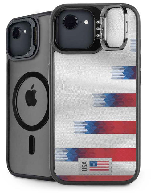USA Soccer Flag iPhone 16e Kickstand Case