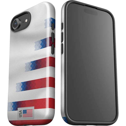 USA Soccer Flag iPhone 16e Impact Case