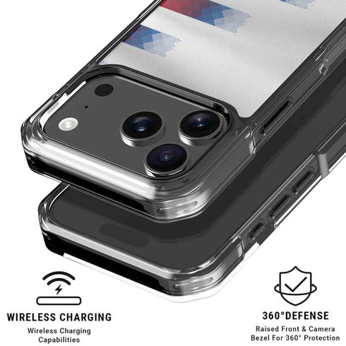 USA Soccer Flag iPhone 18 Pro Clear Case