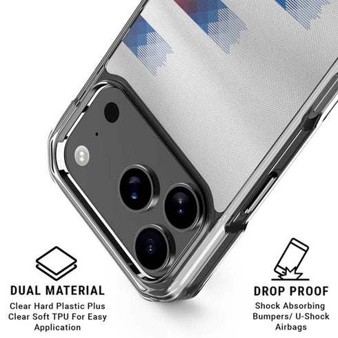 USA Soccer Flag iPhone 18 Pro Clear Case