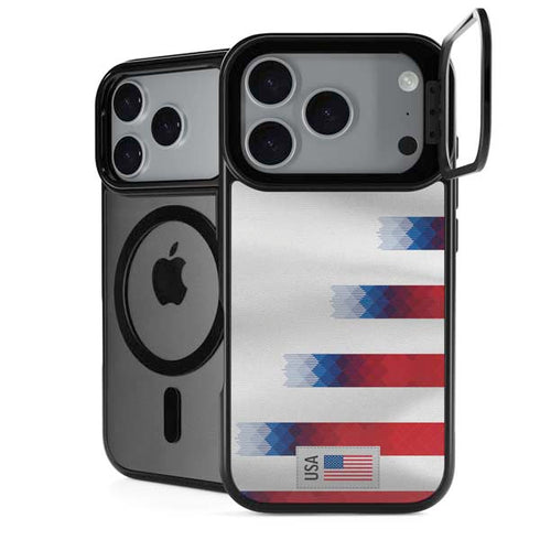 USA Soccer Flag iPhone 18 Pro Kickstand Case