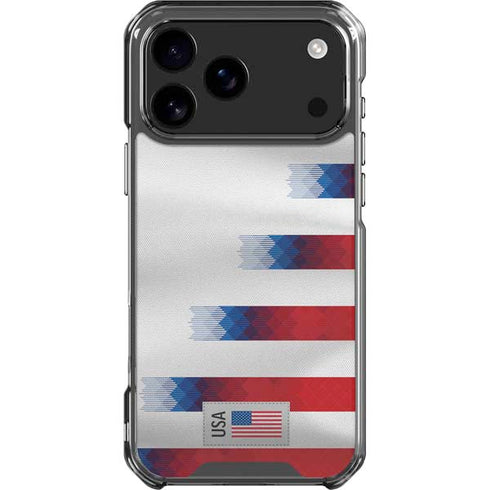 USA Soccer Flag iPhone 18 Pro Max Clear Case