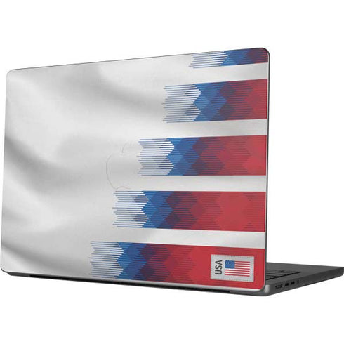 USA Soccer Flag Apple MacBook Pro 14-inch Skin