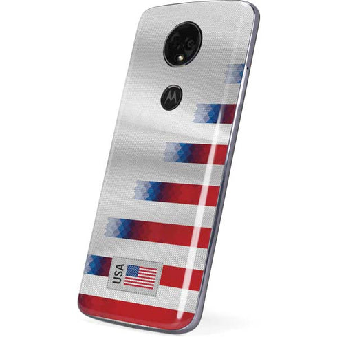 USA Soccer Flag Moto E5 Plus Skin