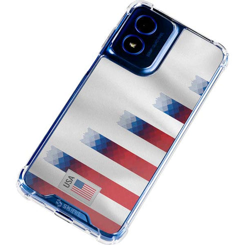 USA Soccer Flag Moto G 5G (2024) Clear Case