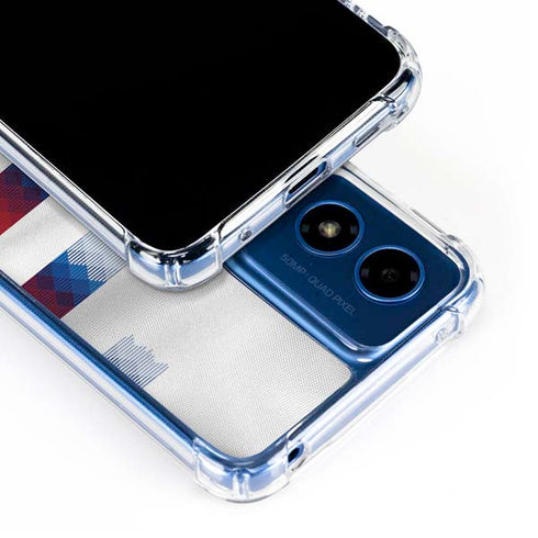 USA Soccer Flag Moto G Play 4G (2024) Clear Case